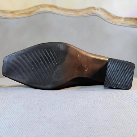 Sergio Todzi black vegan leather zip-up knee boots, size 38 - Picture 10 of 11